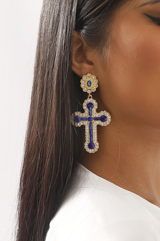 Cross It Up Earrings