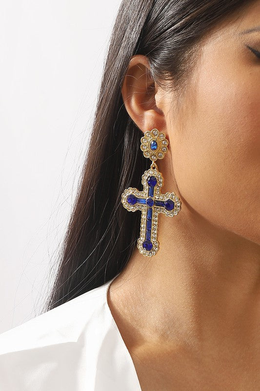 Cross It Up Earrings