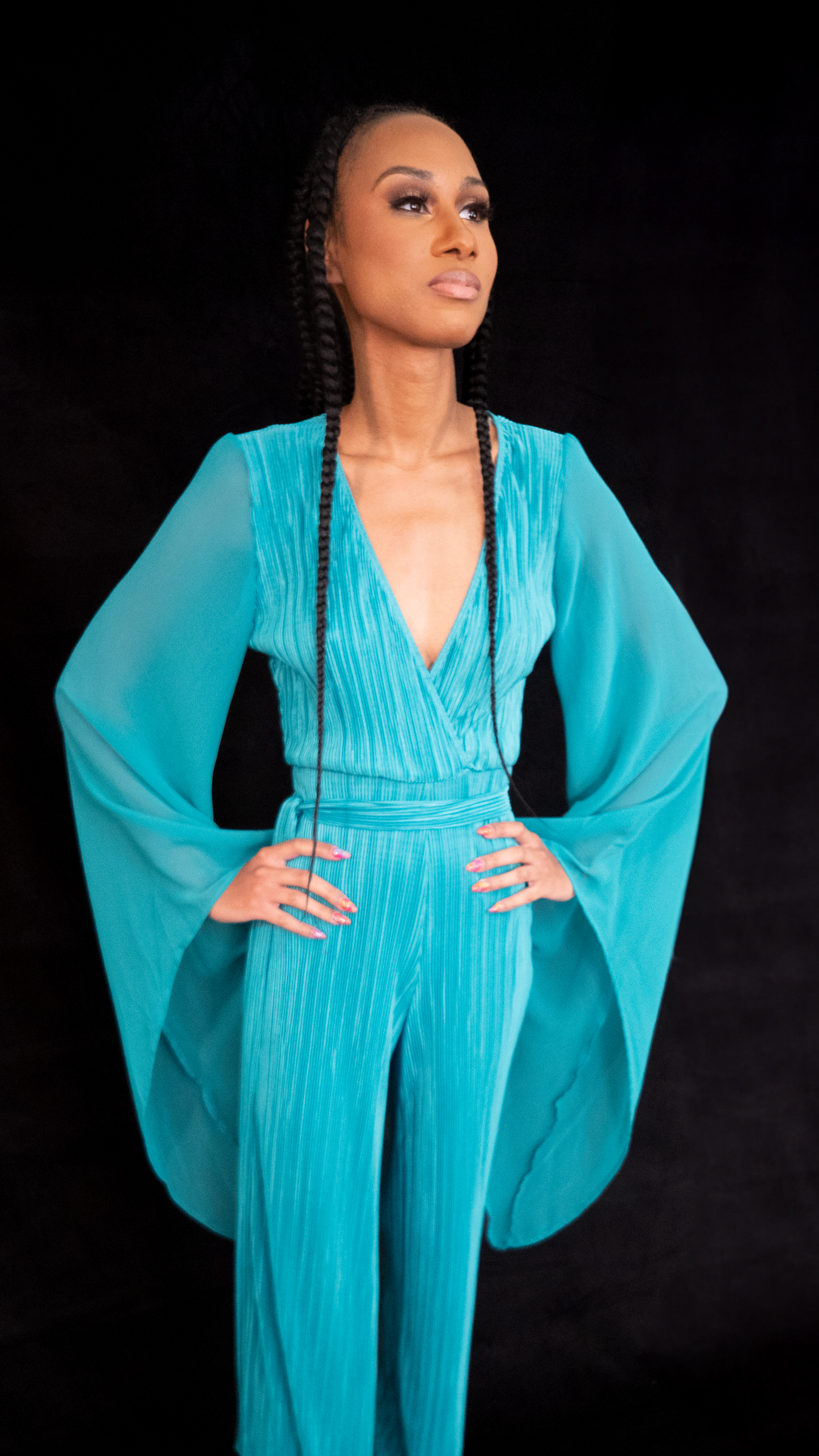 Teal Bill Jumpsuit